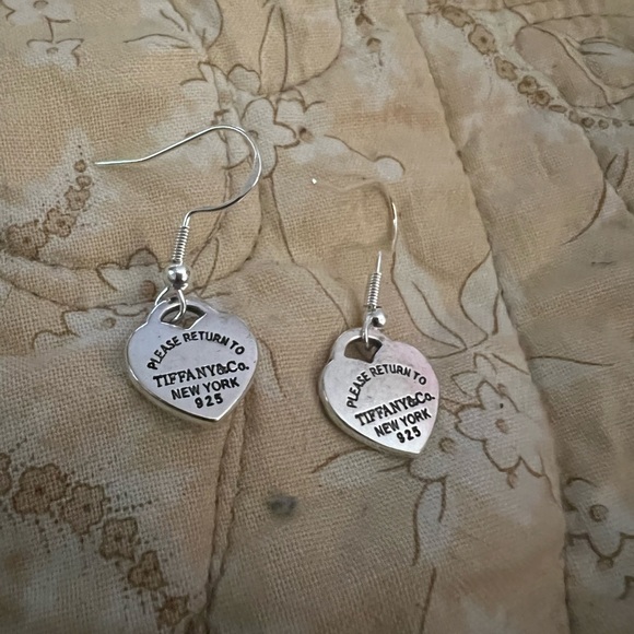 Earrings (homemade) stamped Tiffany & Co - Picture 4 of 9